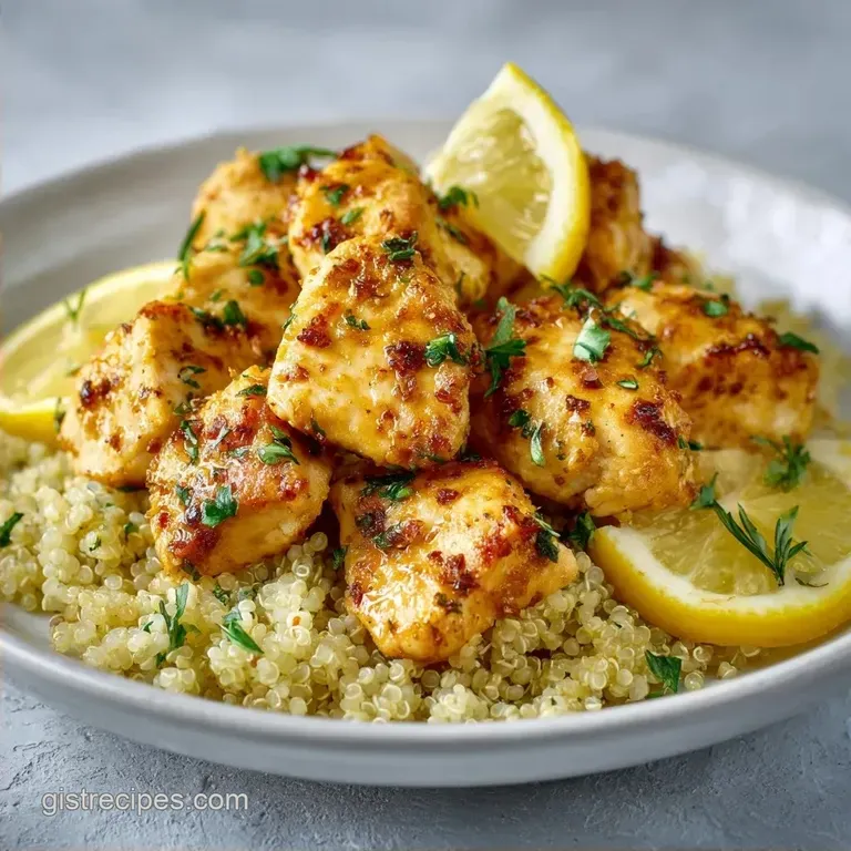 Lemon Garlic Chicken & Quinoa: Hearty and Zesty