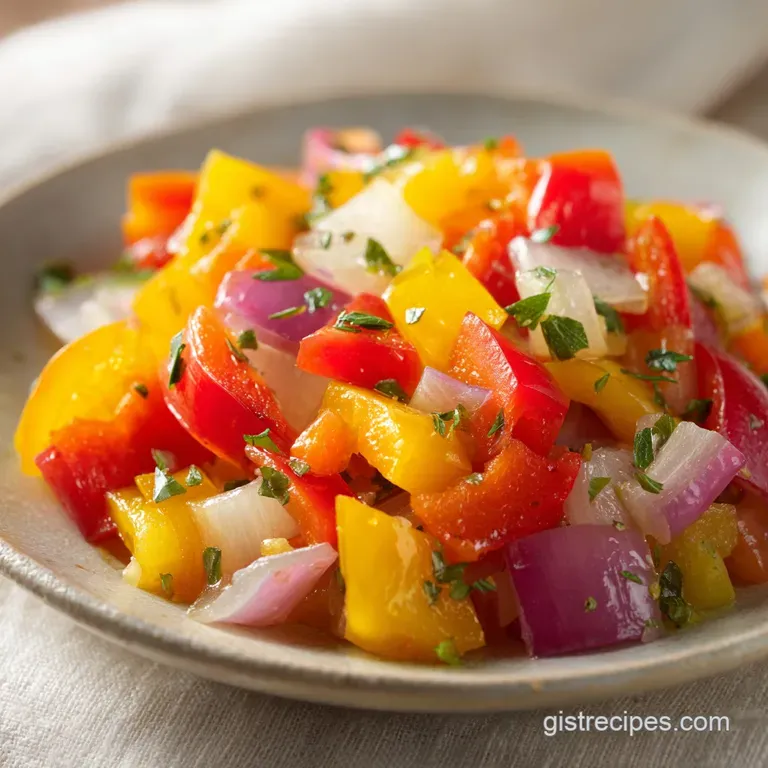 Pickled Pepper Onion Relish: Tangy and Crisp