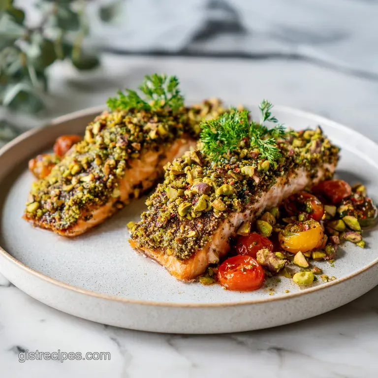 Pistachio Crusted Salmon: Savory & Crunchy