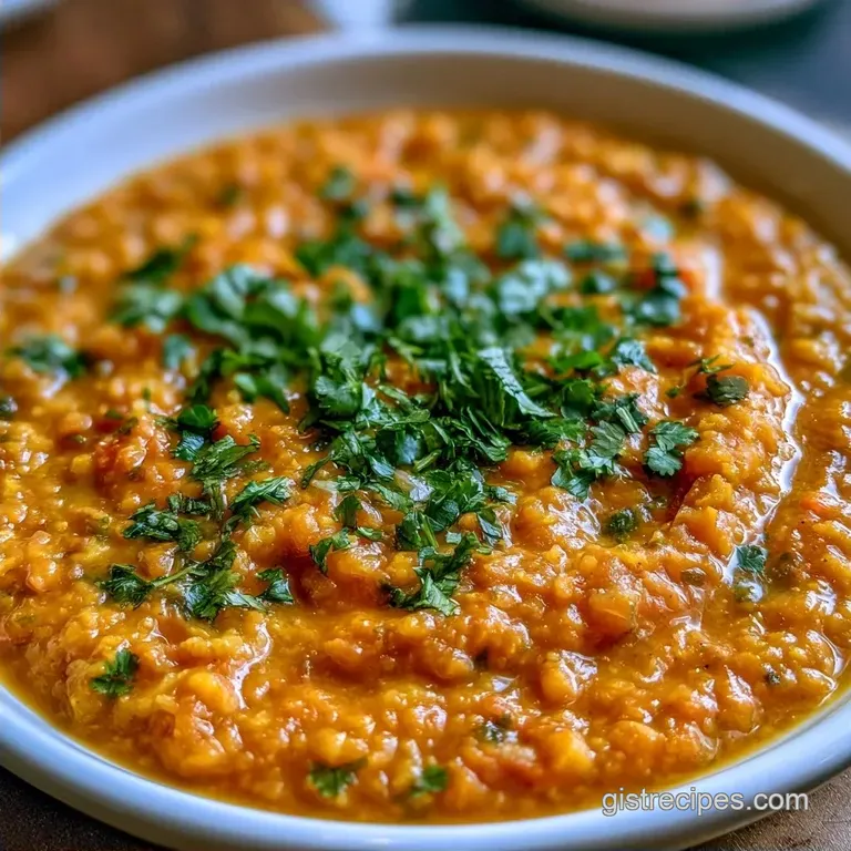 Creamy Red Lentil Dal