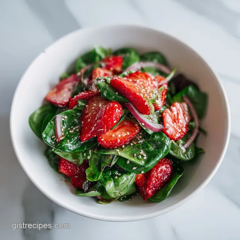 Easy Strawberry Salad with Feta and Pecans