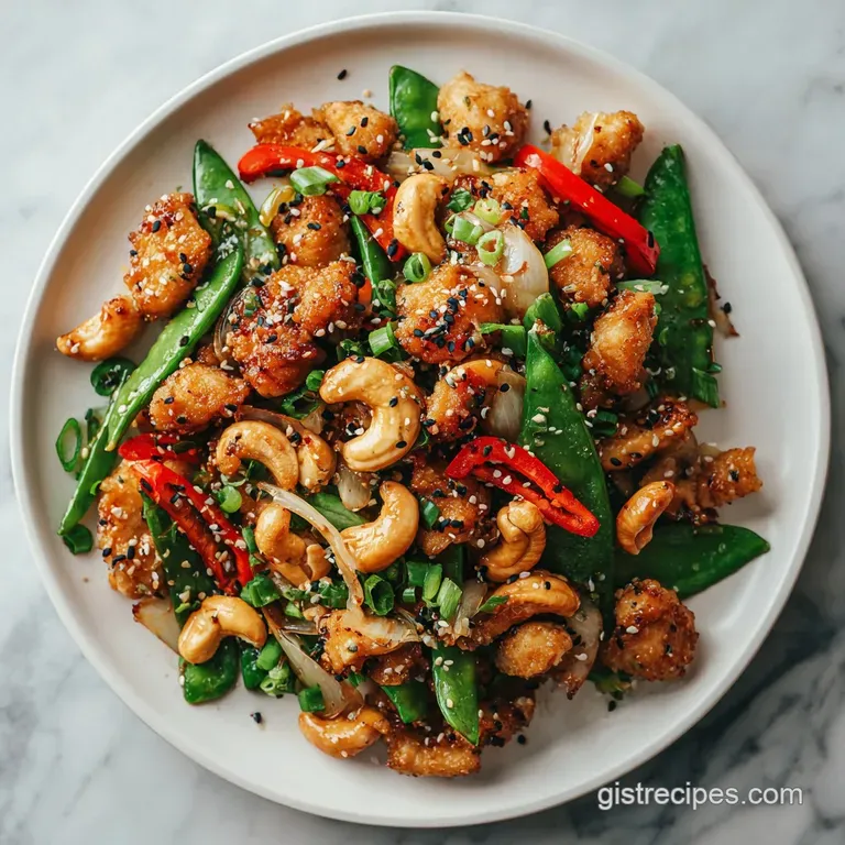 A golden chicken thigh with tender, flaky texture, artfully plated alongside vibrant roasted broccoli florets.