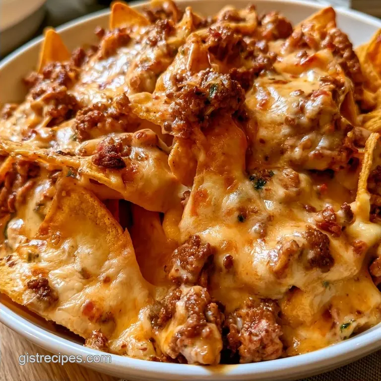 Sheet Pan Nachos with Ground Beef