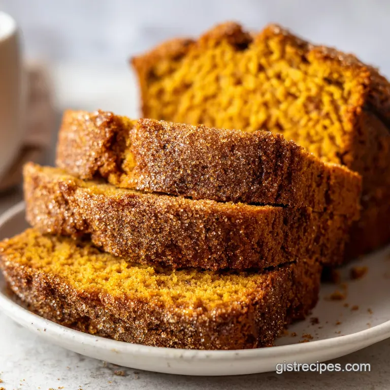 Snickerdoodle Pumpkin Bread: Moist and Spiced