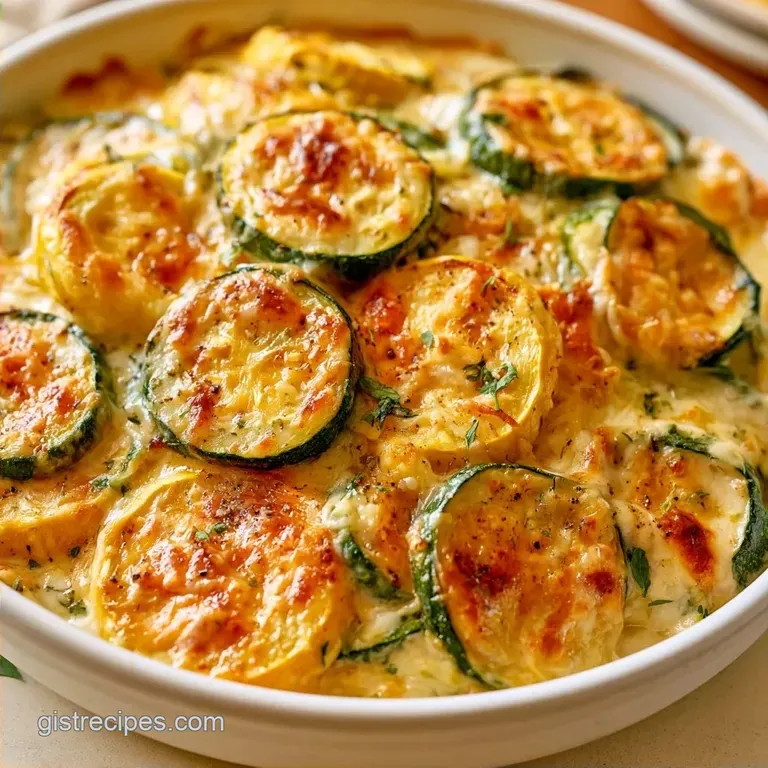 Southern Squash Zucchini Casserole: Creamy