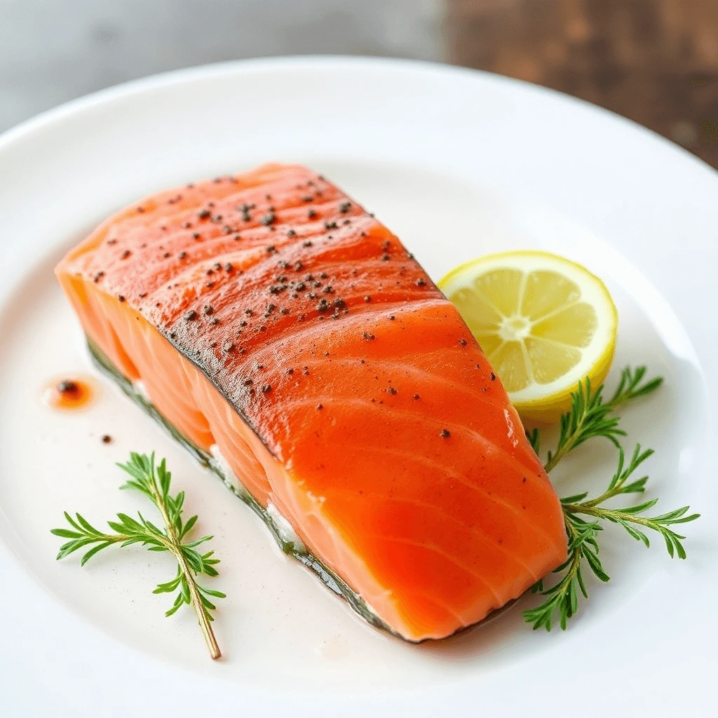 Vibrant sushi grade salmon fillets prepared for homemade sushi, showcasing their fresh color and texture.